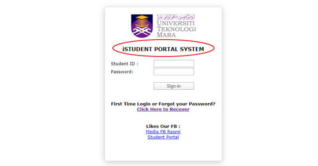 uitm student portal