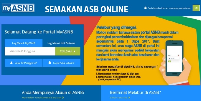 Myasnb Login Cara Daftar Semak Asb Online Portal Malaysia