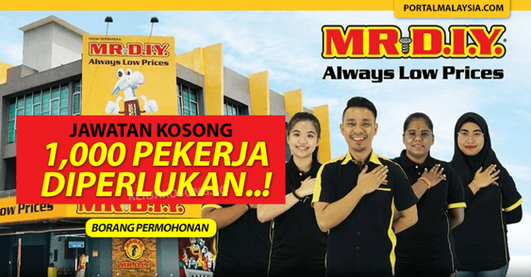 MR DIY Tawar Lebih 1000 Pekerjaan Di Seluruh Malaysia