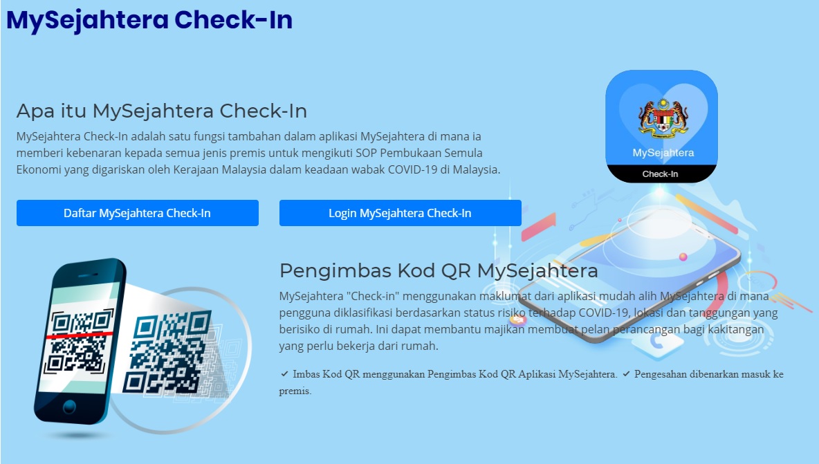 How to do mysejahtera qr code for business