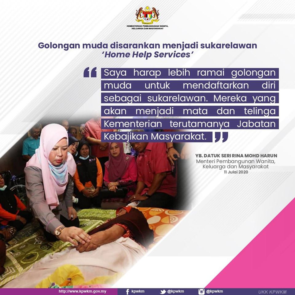 Bantuan Khas Sukarelawan Program Khidmat Bantu Di Rumah Home Help Services Portal Malaysia