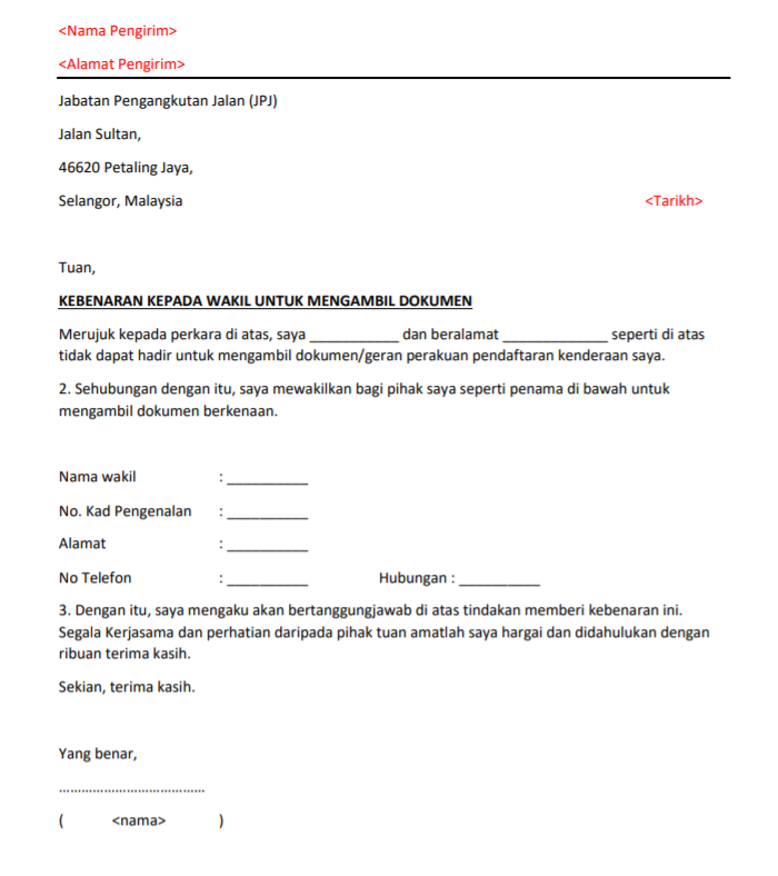 Format Kepala Surat Rasmi Kerajaan Kpm 2019