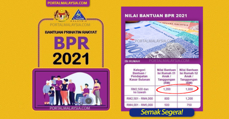 BPR 2021  Bantuan Prihatin Rakyat (Hasil)  Portal Malaysia