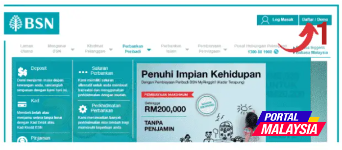 Online banking 2021 bsn cara buat myBSN Login