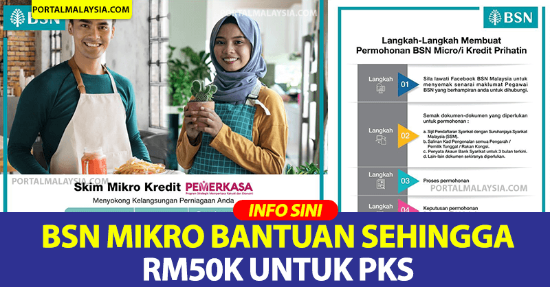 BSN Mikro Bantuan Sehingga RM50K Untuk PKS, Permohonan Kini Dibuka 2