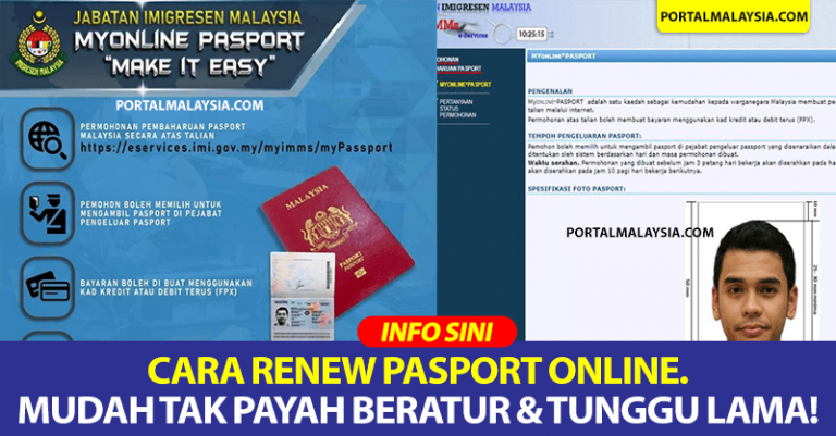 Cara Renew Pasport Online. Mudah Tak Payah Beratur & Tunggu Lama!