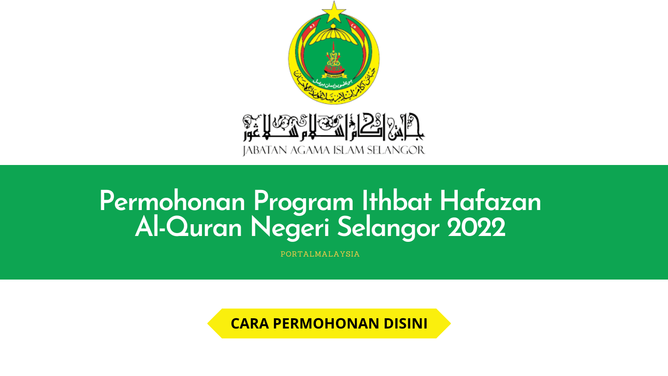 Permohonan Program Ithbat Hafazan Al-Quran Negeri Selangor 2022