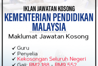 Kementerian Pendidikan Malaysia Buka Pengambilan Jawatan Kosong ~ Gaji: RM2,188 - RM9,552 | Mohon Sebelum 29 Julai 2022 2