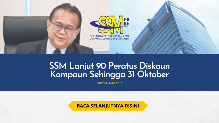 SSM Lanjut 90 Peratus Diskaun Kompaun Sehingga 31 Oktober