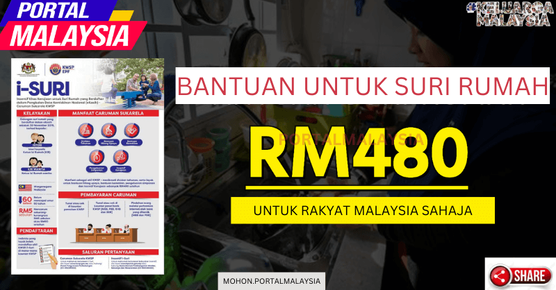 Cara Mohon Bantuan RM480 Untuk Suri Rumah Tahun 2022