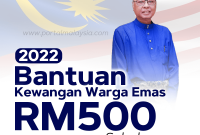 Bantuan RM500 Sebulan Untuk Warga Emas 