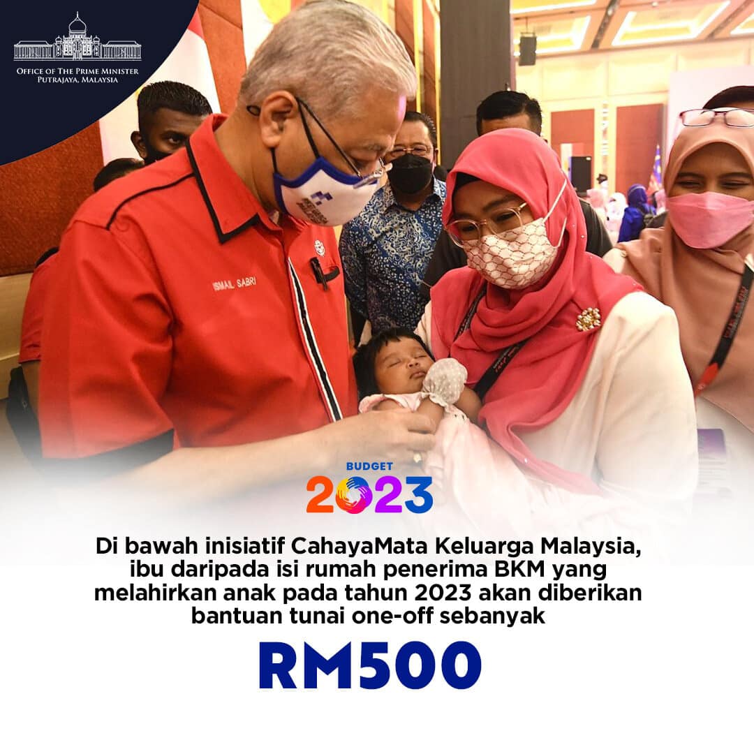Inisiatif Cahaya Mata Keluarga Malaysia 2023 RM500 One-Off 2