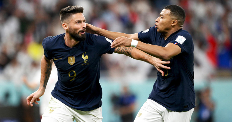 Piala Dunia Qatar - Mbappe,Giroud Memacu Perancis Kedepan!